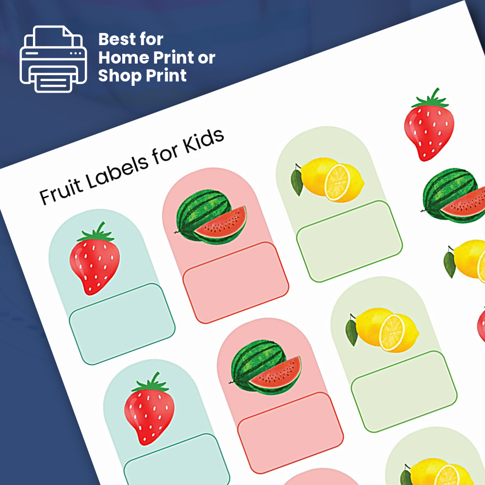 12 Name Labels – Large - Affordable - Digital Download