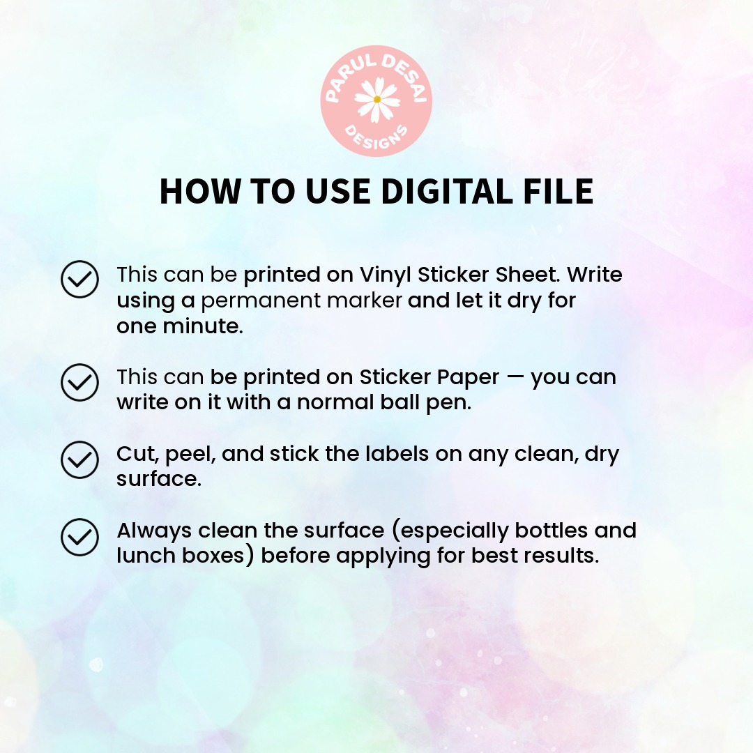 Frog Name Labels (one Labels size - 2.5" X 1") - 16 Labels on one page