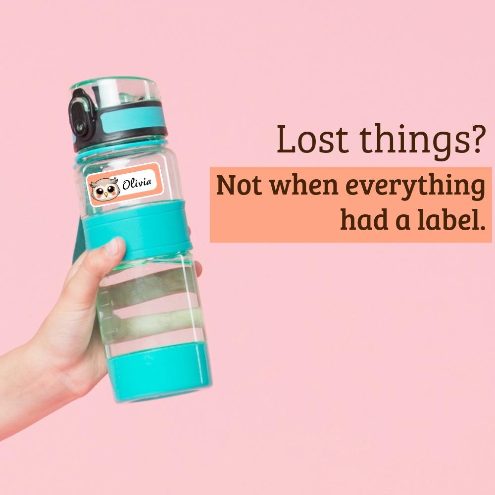 Owl Name Labels – Printable Sticker Sheets for Kids