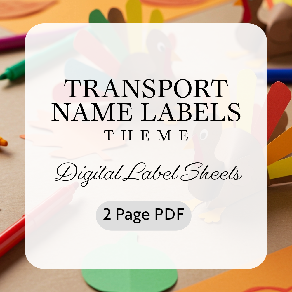 Transport Labels for Kids