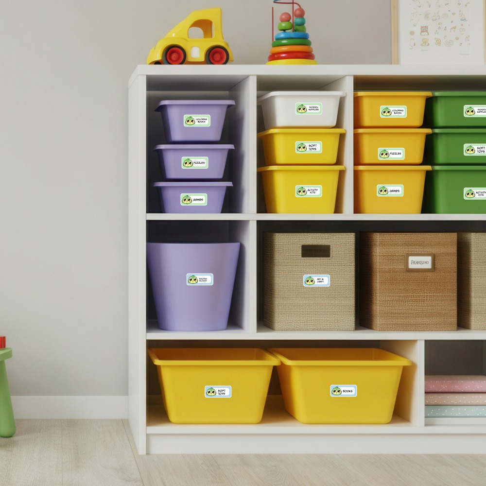 Parrot Name Labels for Kids - Printable & Easy to Use