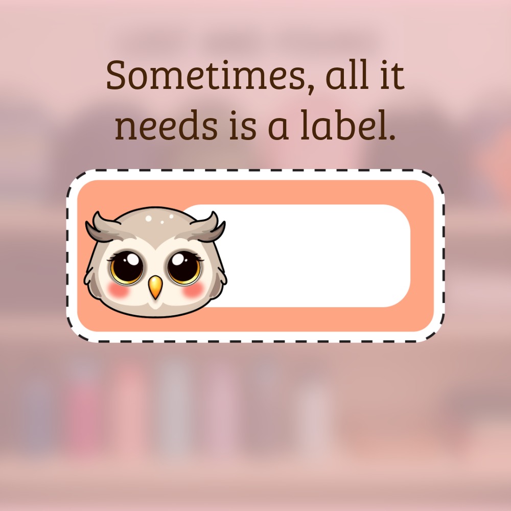 Owl Name Labels – Printable Sticker Sheets for Kids