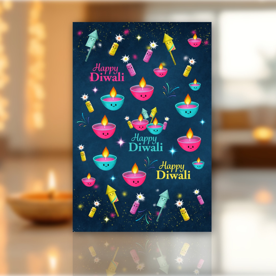 Diwali Sticker Sheet for kids - Instant Download