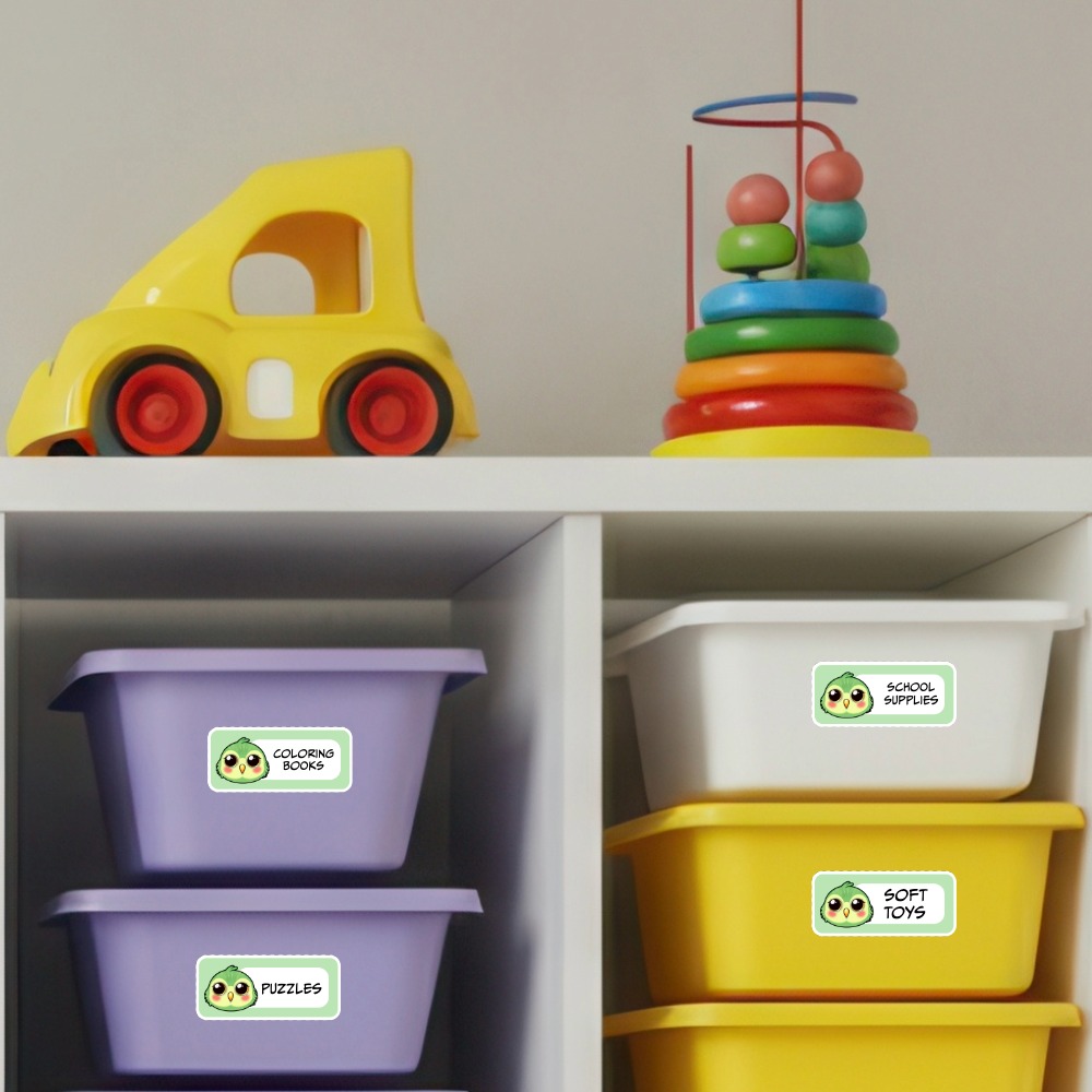 Parrot Name Labels for Kids - Printable & Easy to Use