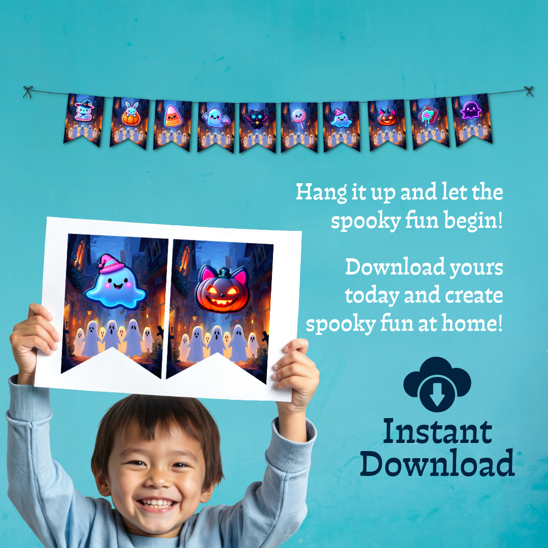 Printable Halloween Banner – Cute, Spooky & Easy DIY Halloween Decor