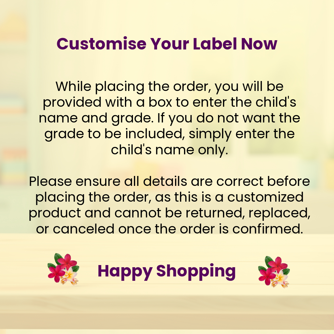 64 Personalized Name Labels for Kids - Black Cat Labels