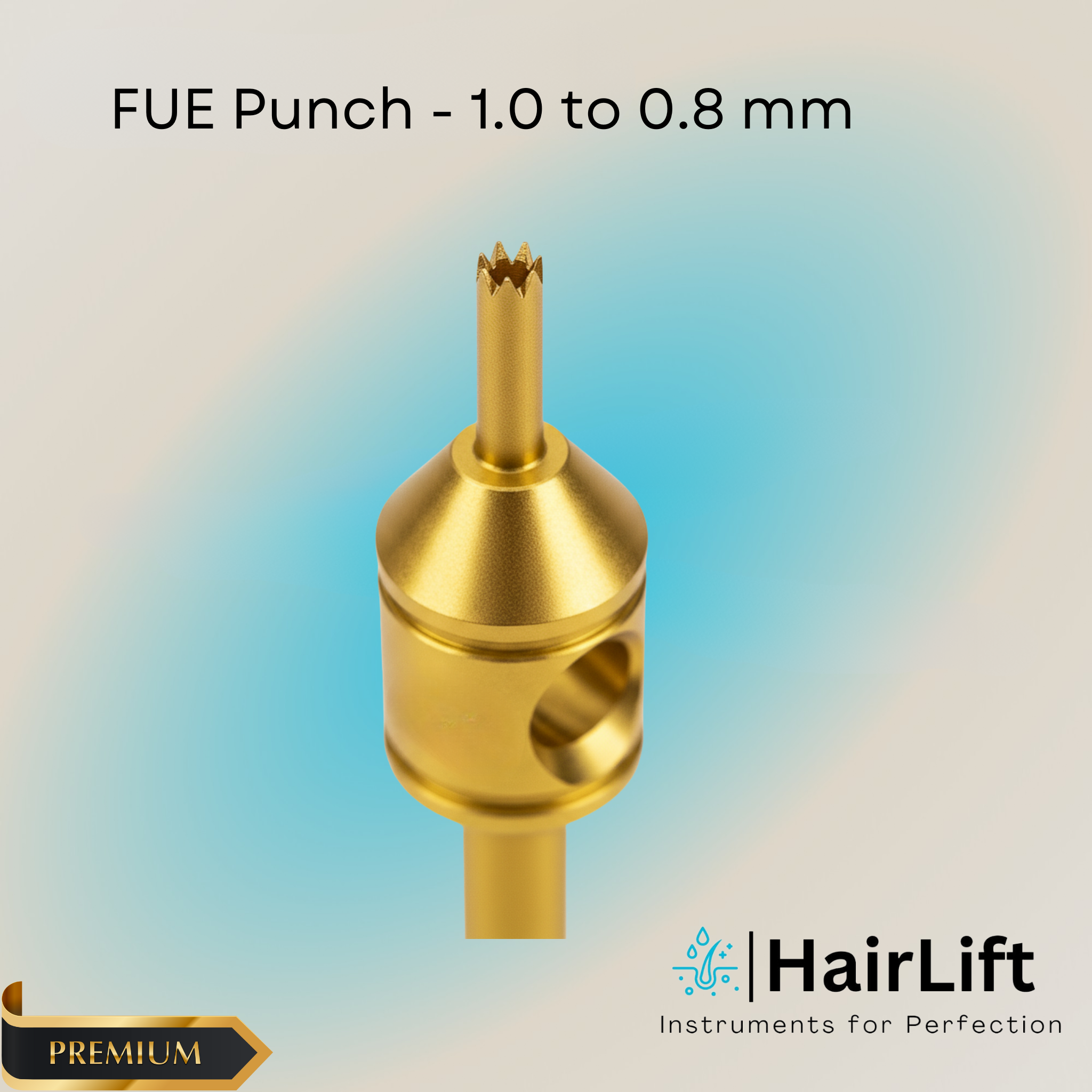 Premium FUE Punch - 1.0 mm to 0.8 mm