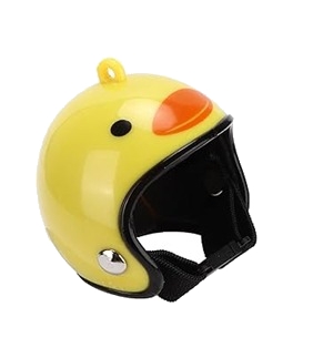 Capacete para o noivo caso o kit calmante não funcione