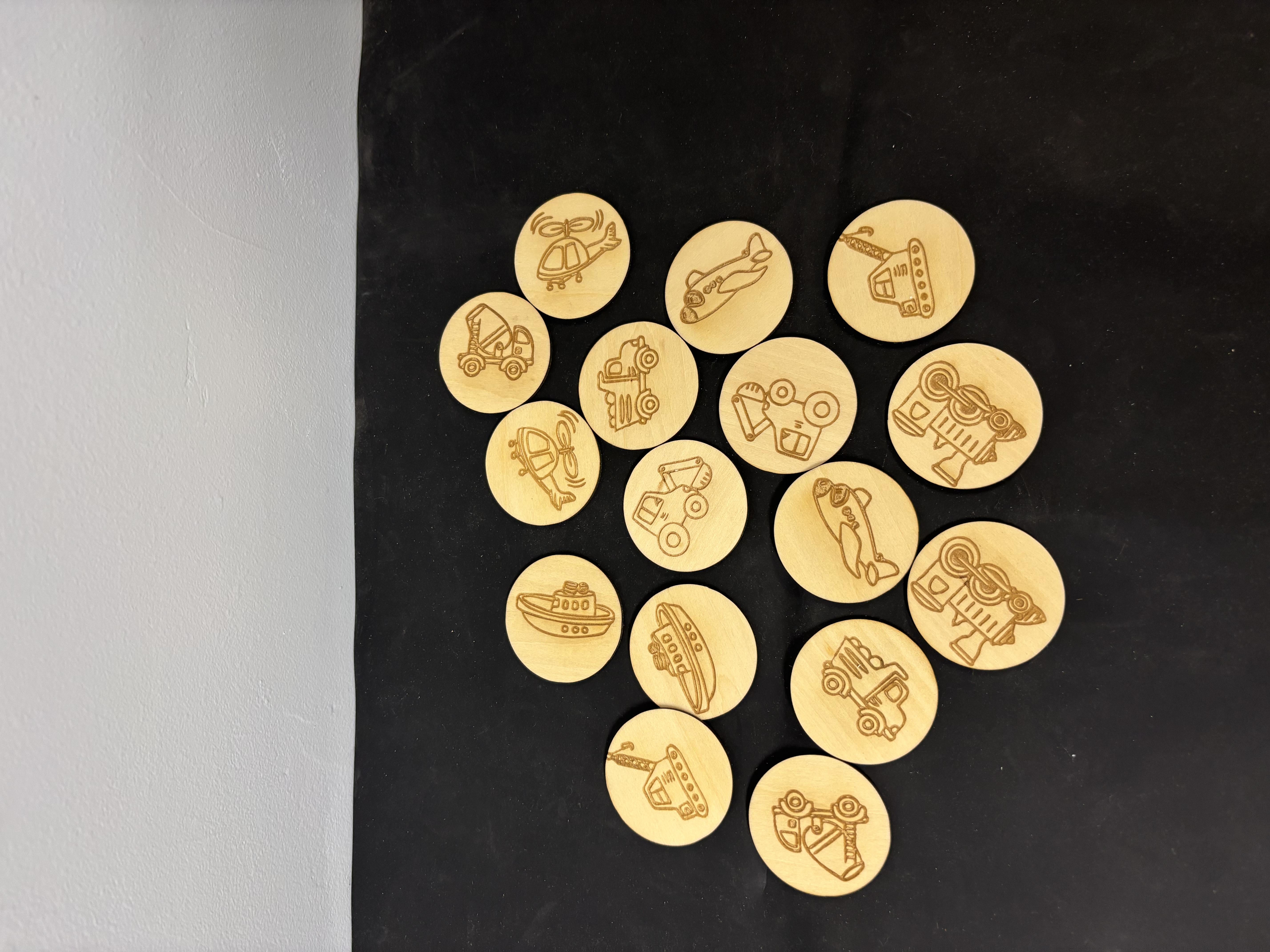 Trucks and Things Matching Game