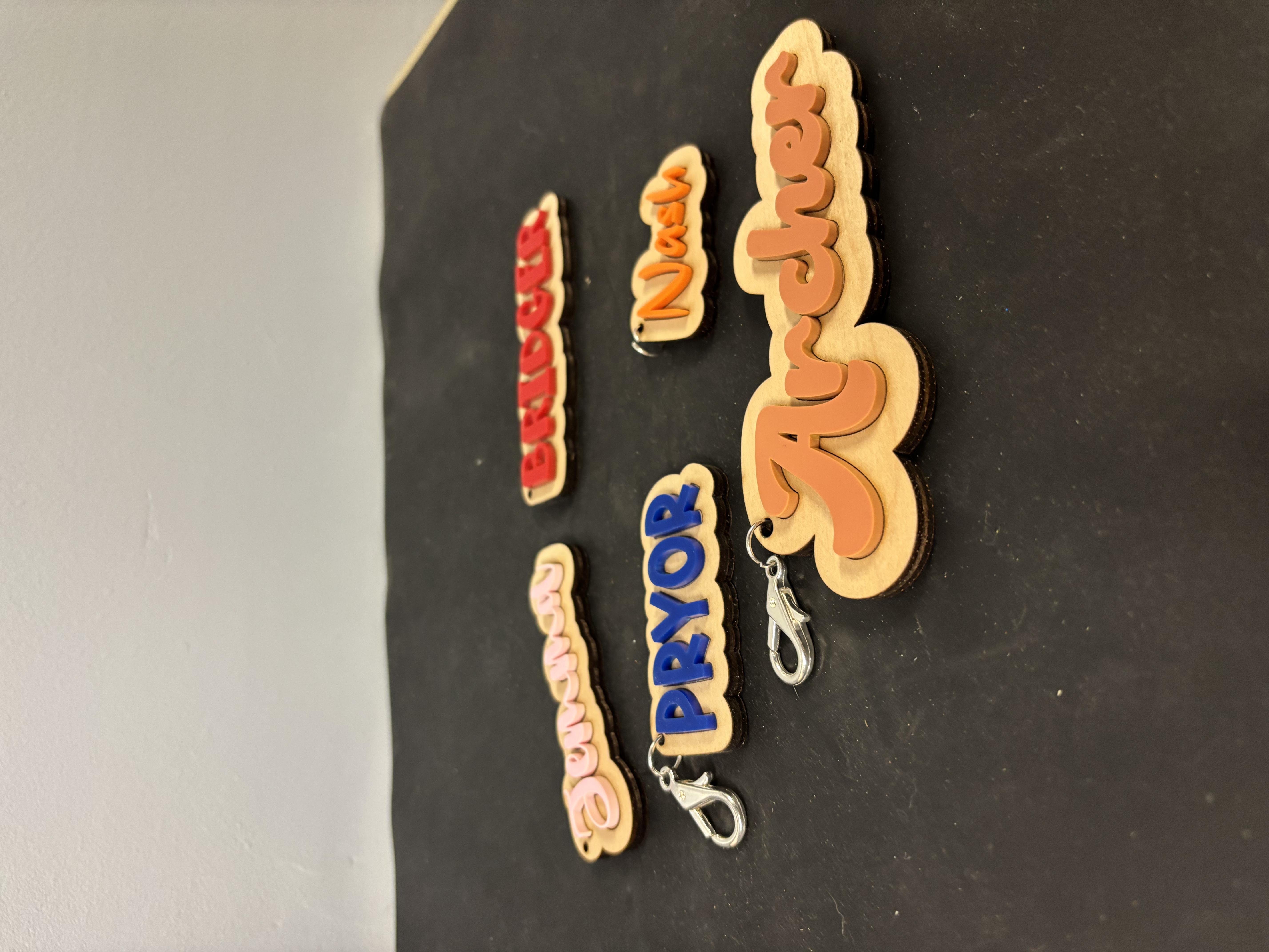 Custom Name Keychains