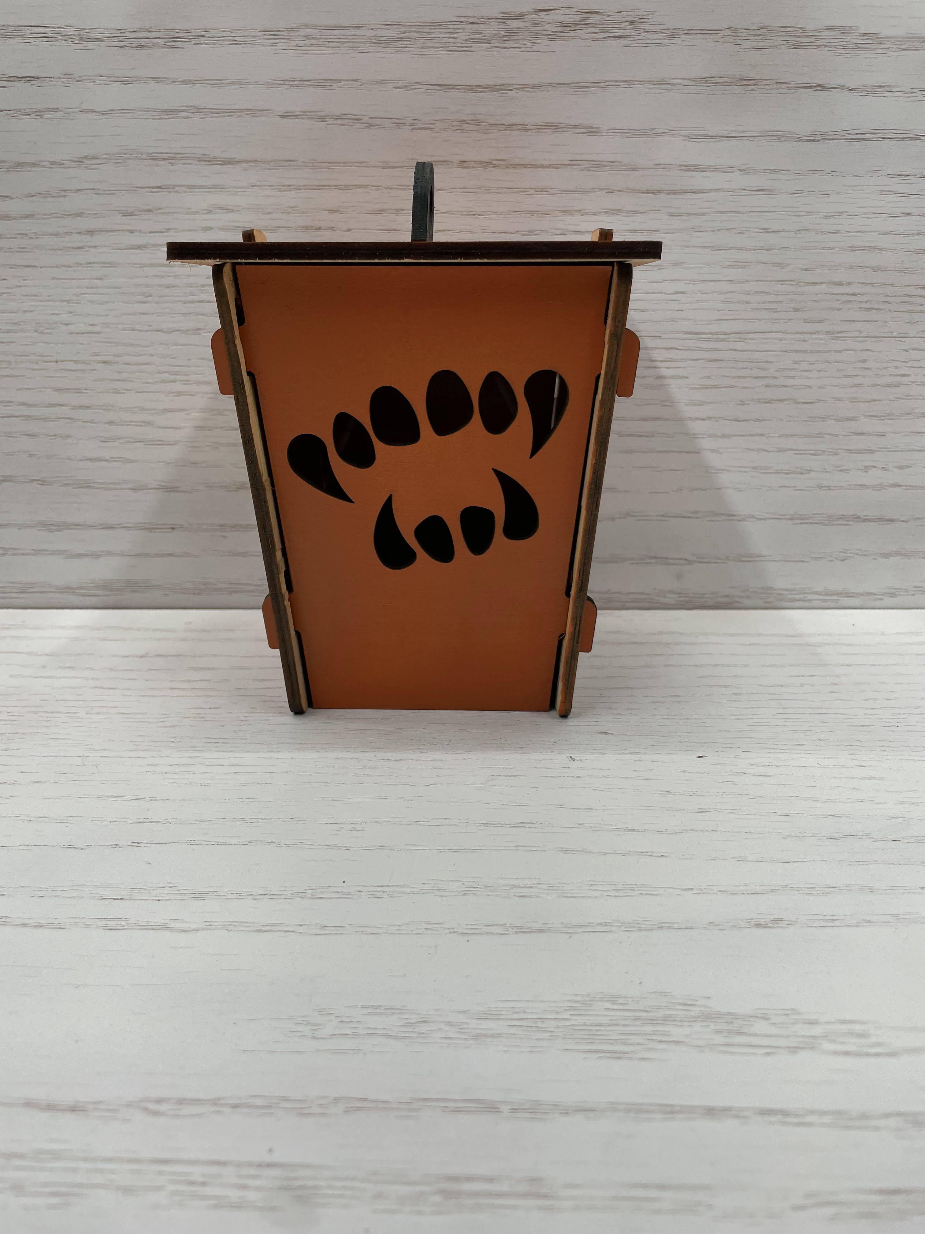 Wooden Jack-O-Lantern - Fangs