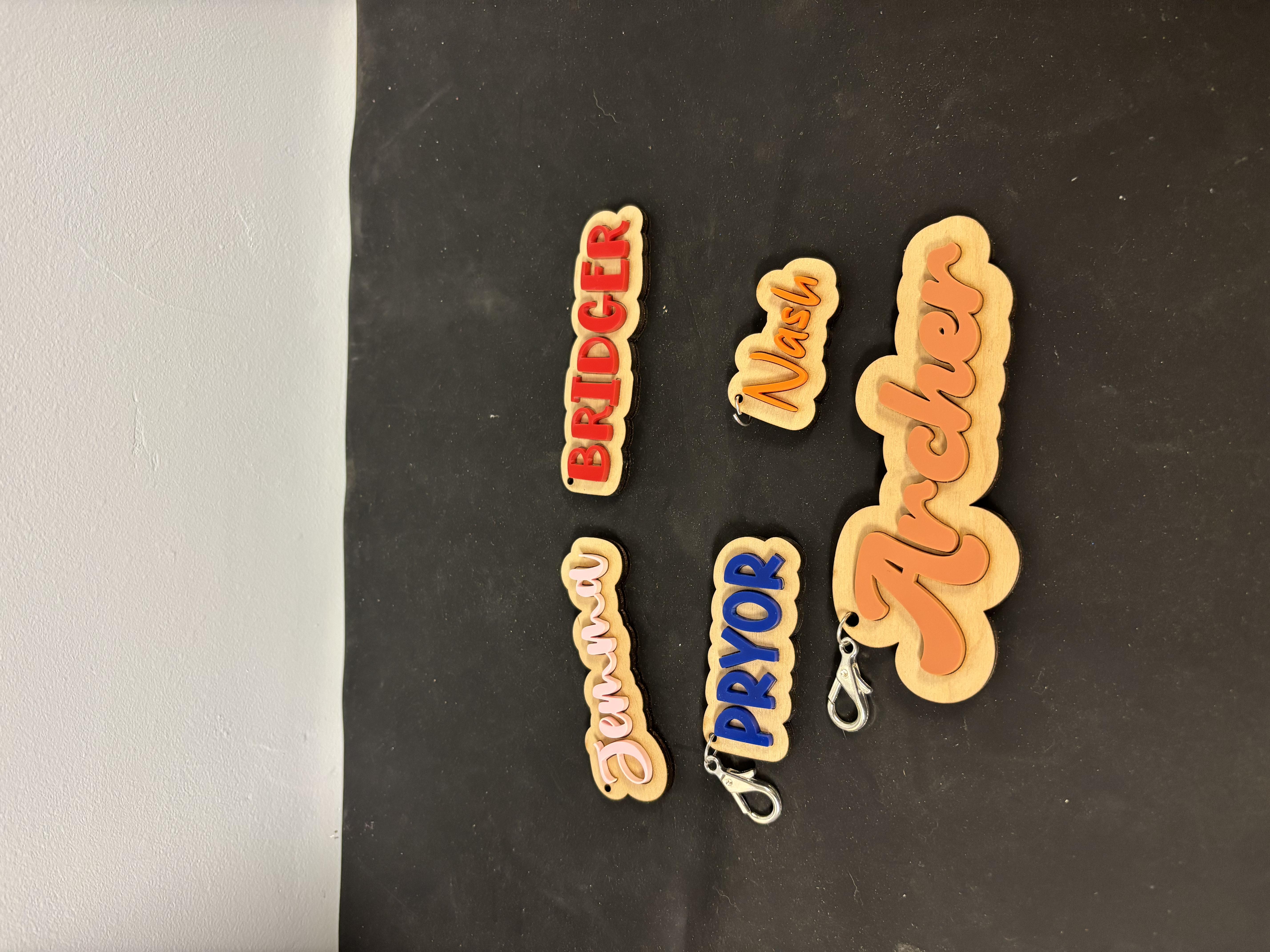 Custom Name Keychains