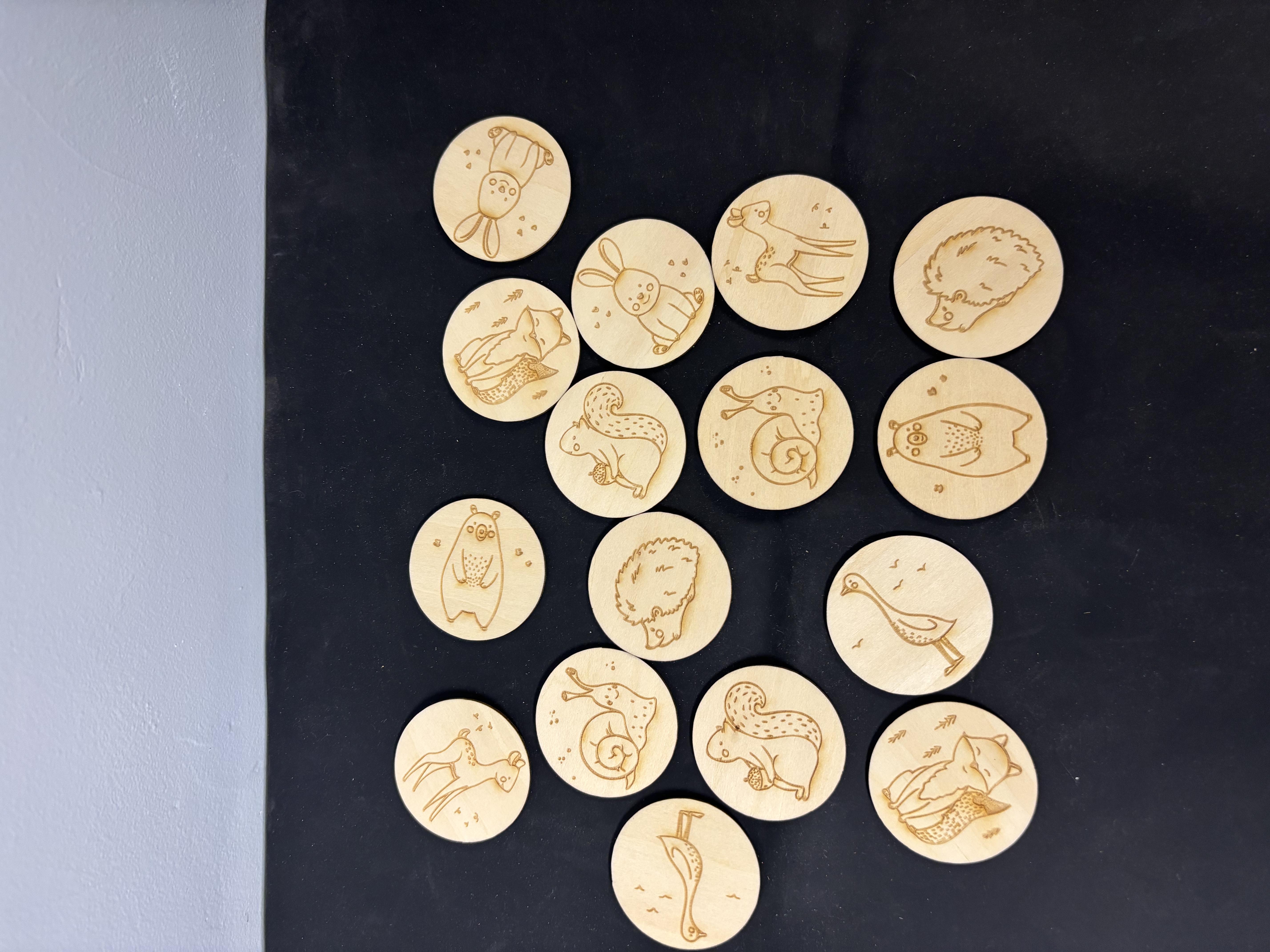 Woodland Creature Matching Game