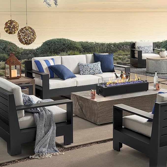 28-inch Table Top Propane Fire Pit, 40,000 BTU Tabletop Firepit for Patio