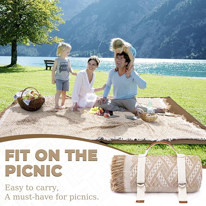 Genovega 2 in 1 Extra Large Outdoor Picnic Blanket