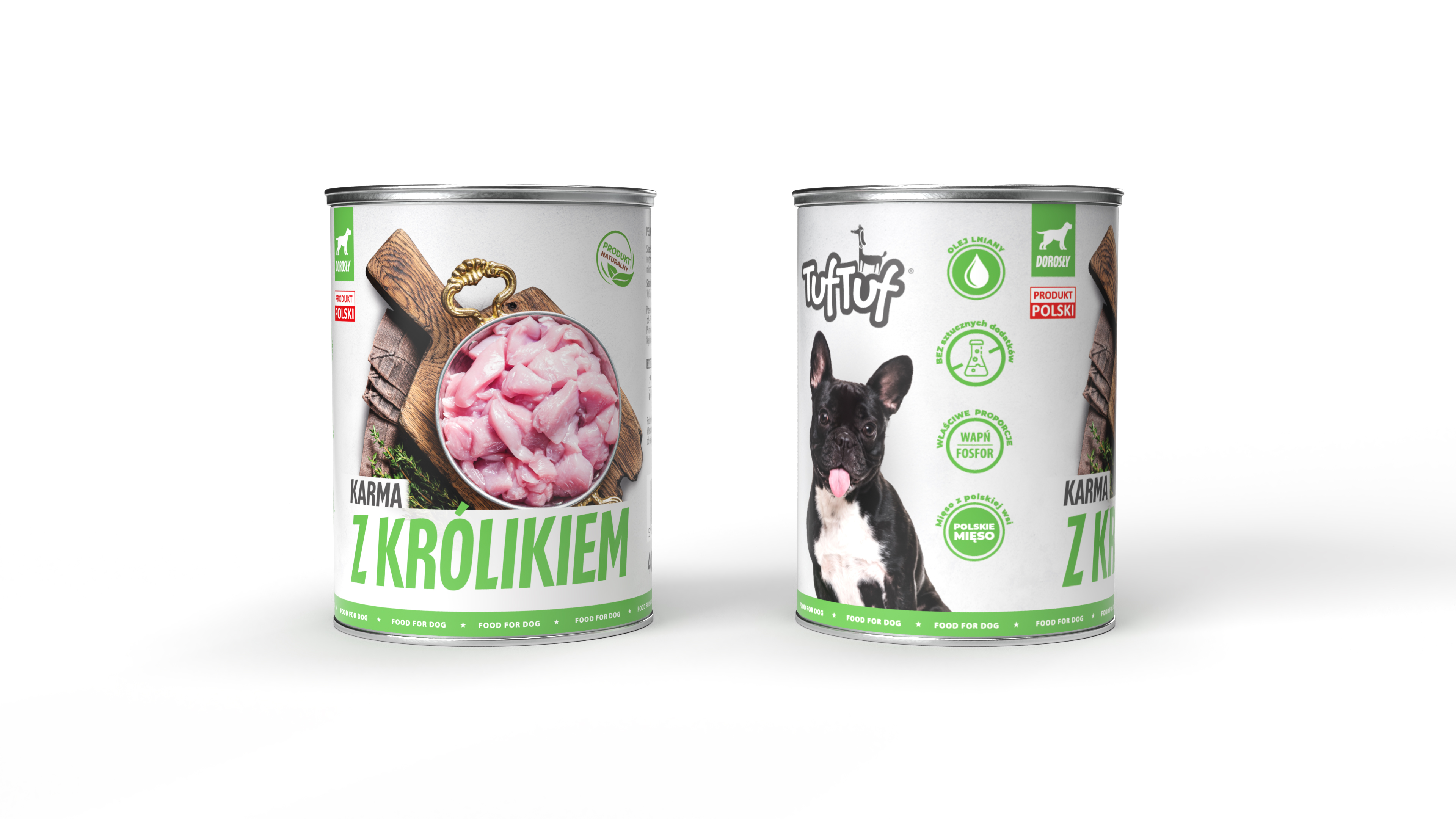 TufTuf Mokra karma dla psa z królikiem 400g