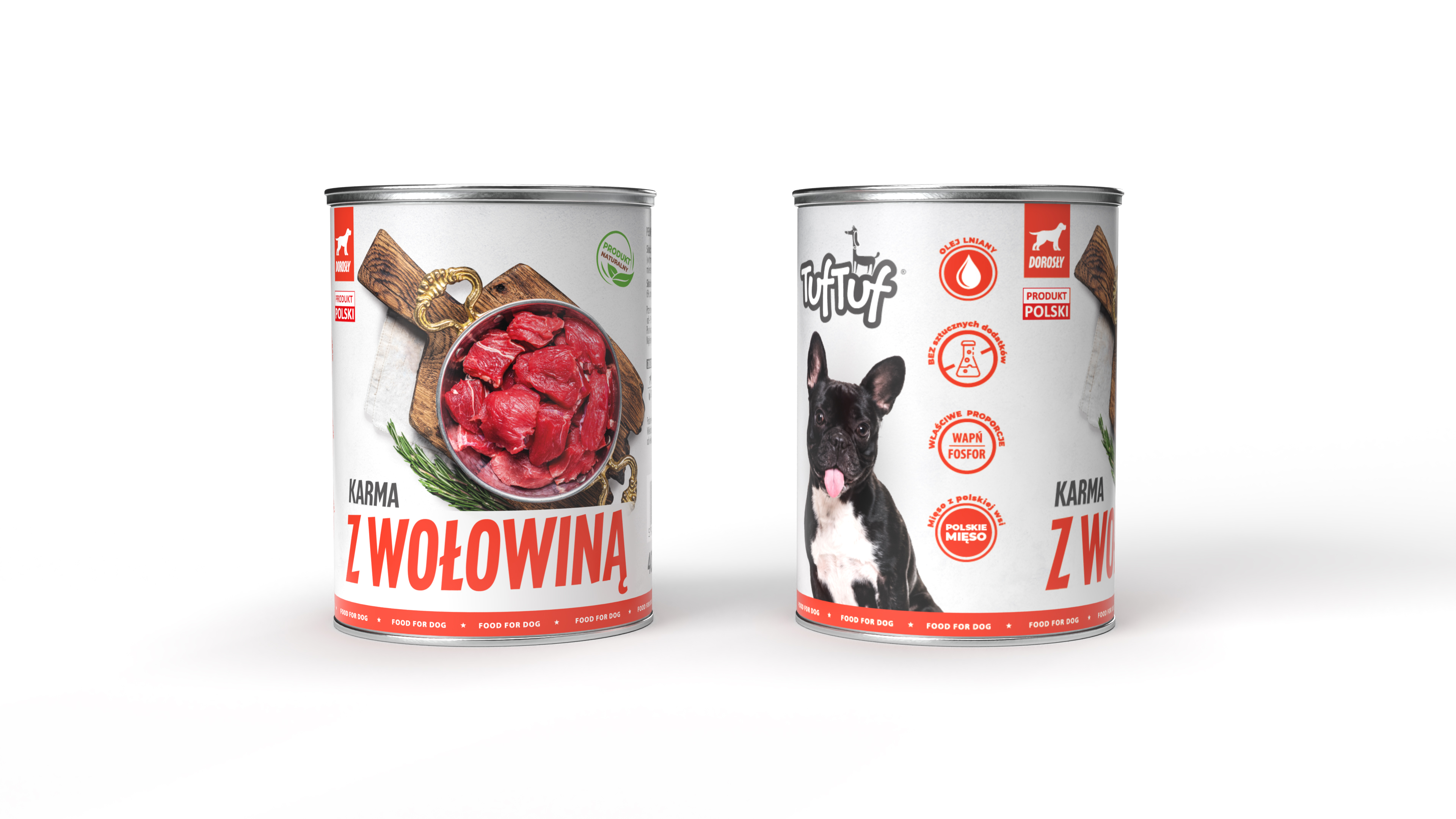 TufTuf Mokra karma dla psa z wołowiną 400g