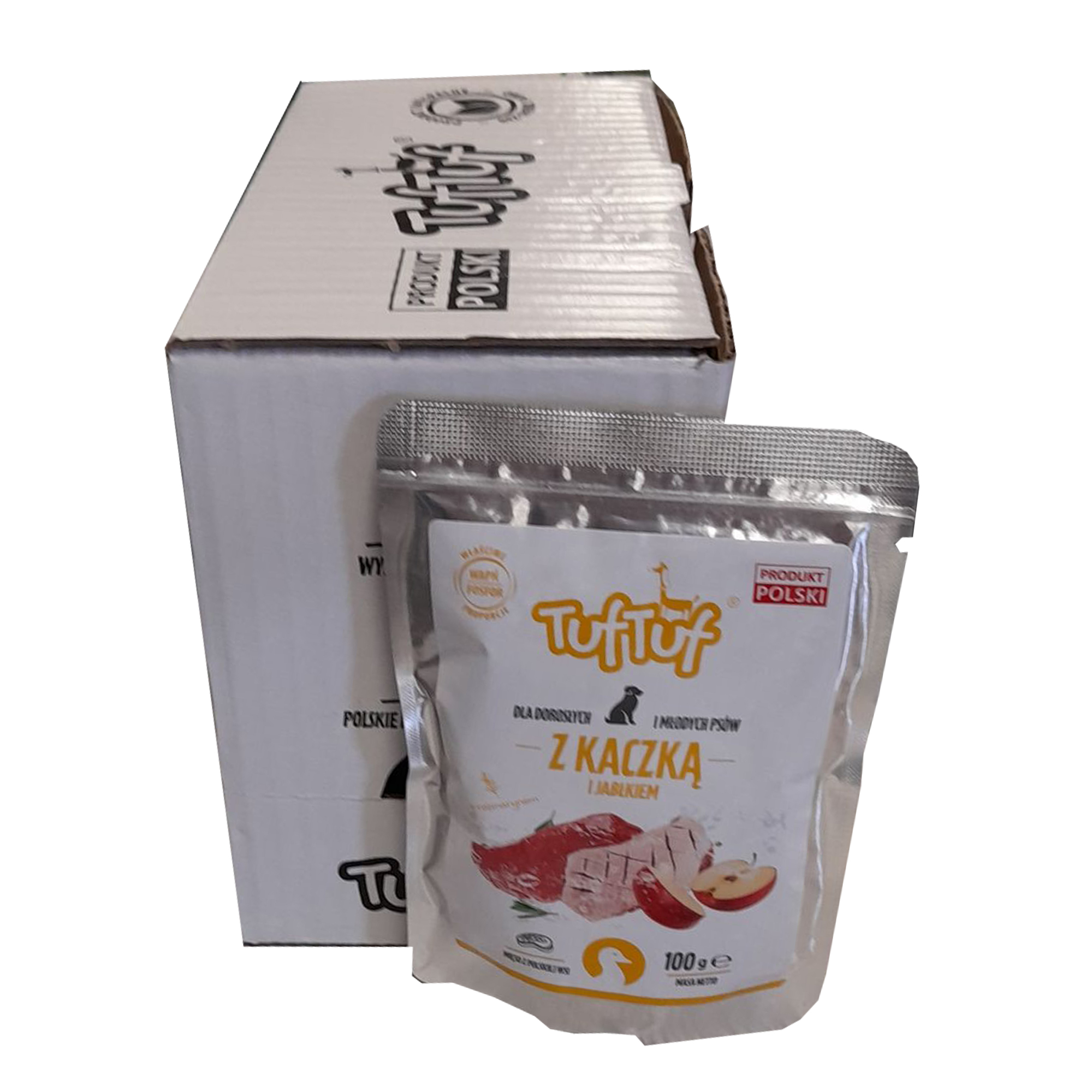 [Zestaw] Tuf Tuf Saszetka kaczka z jabłkiem 100g x 10szt.