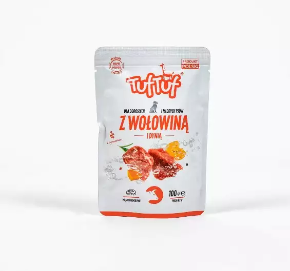 [Zestaw] Tuf Tuf Saszetka wołowina z dynią 100 g x 10szt.