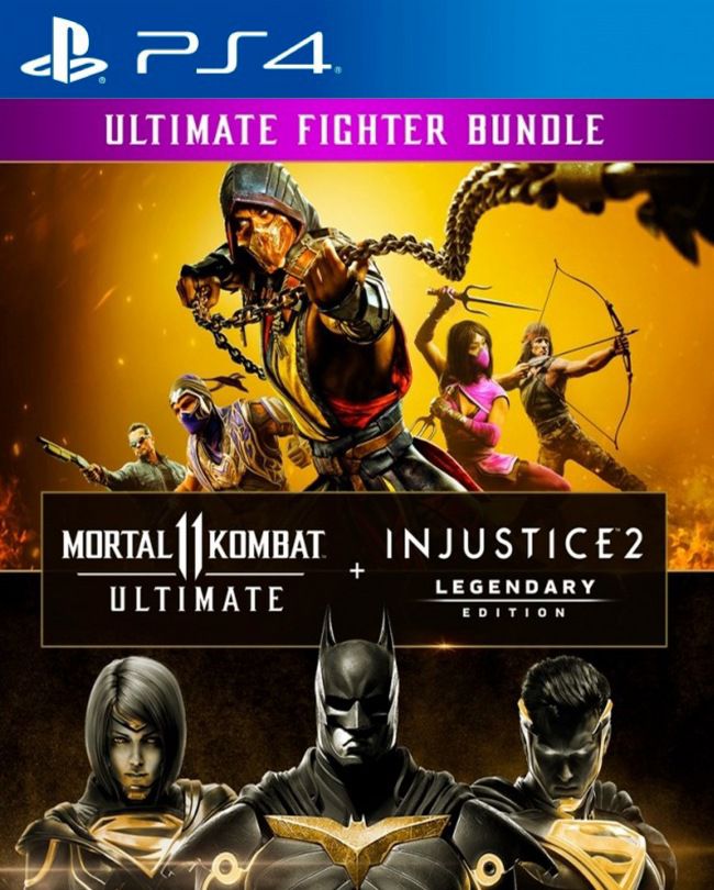 Mortal Kombat 11 Ultimate + Injustice 2 Legendary Edition Bundle Pack - PS4
