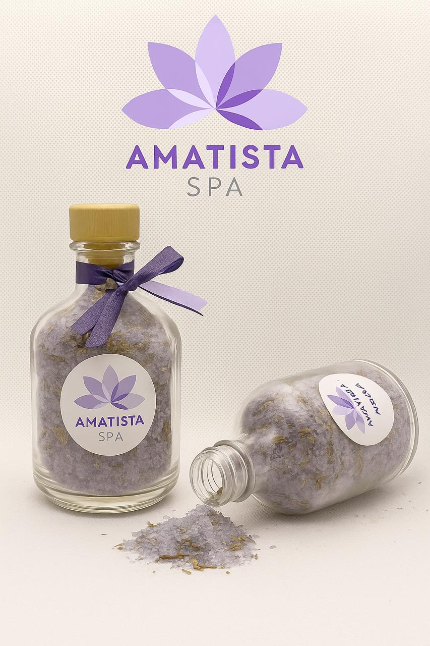 Sales de lavanda y de rosa