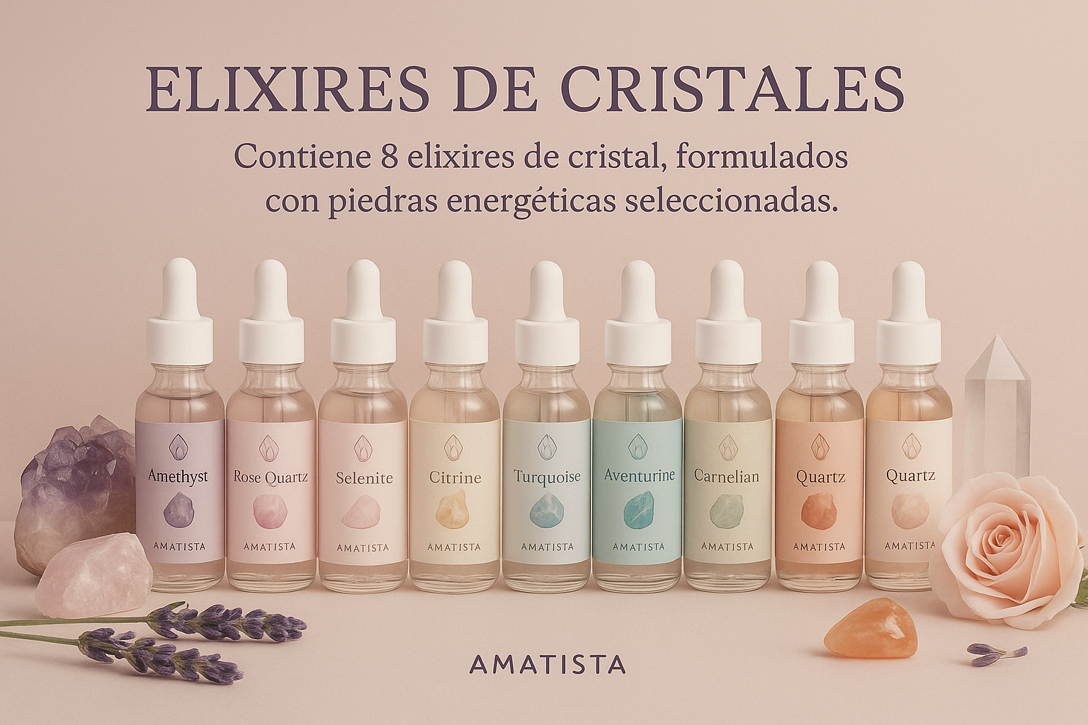 Elixires de cuarzos de poder