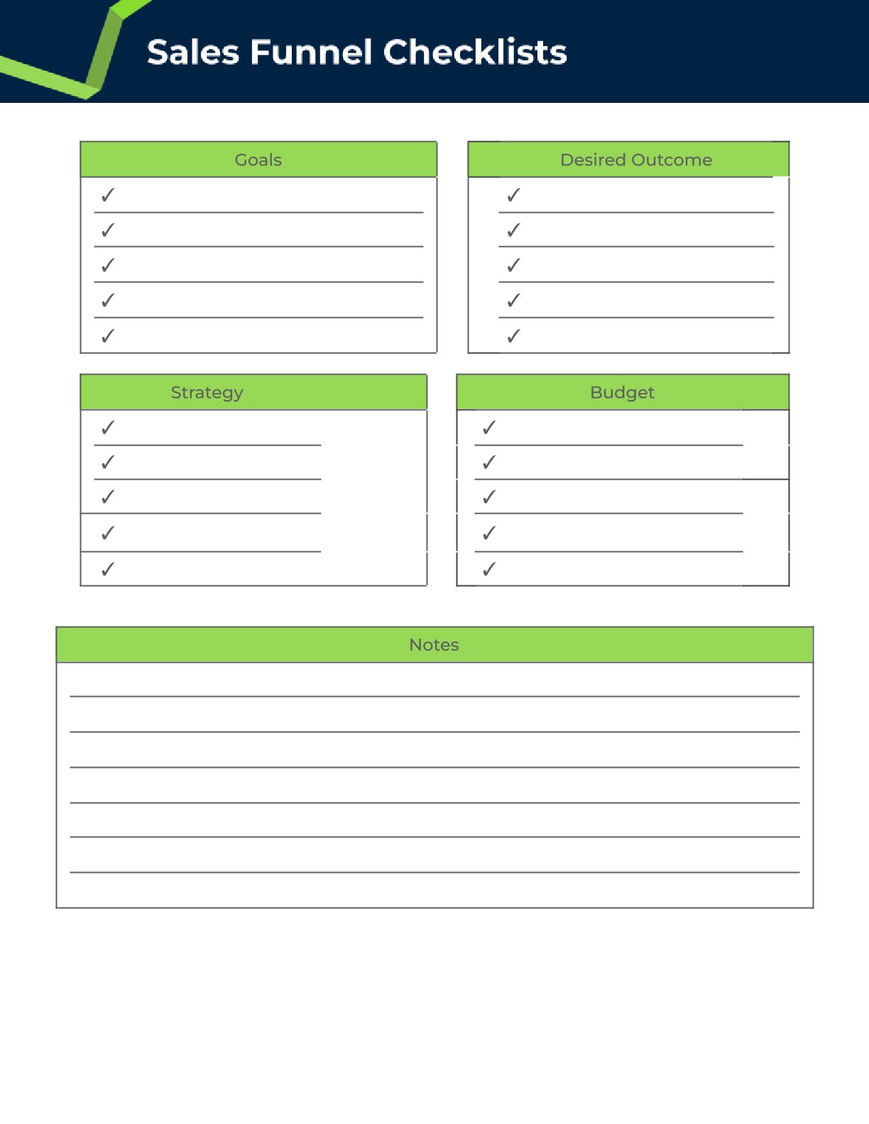 Free Sales Funnel Planner Template – 15 Pages | PDF Download | A4 & US Letter