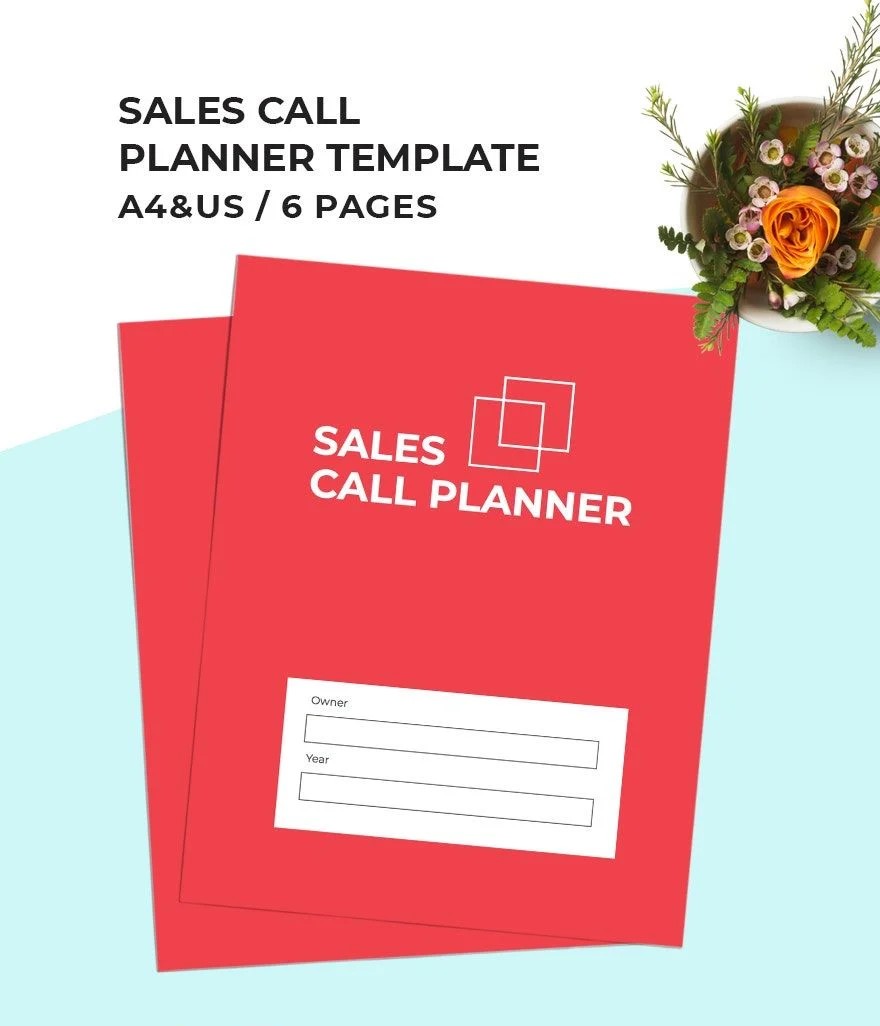 Free Sales Call Planner Template – 17 Pages | B2B Sales CRM Organizer