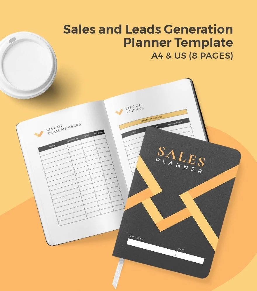 Free Sales and Leads Generation Planner – 14 Pages | Printable A4 & US Letter PDF