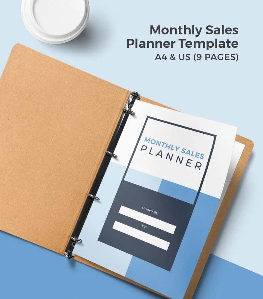 Free Monthly Sales Planner Template (24 Pages) – Boost Productivity & Profits