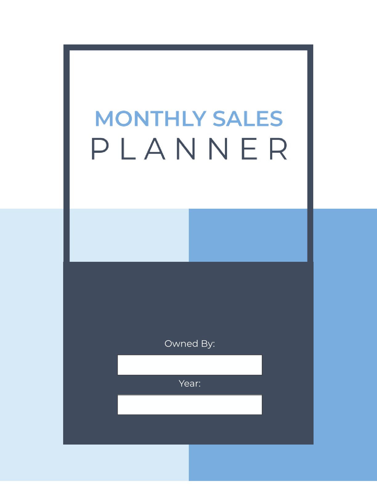 Free Monthly Sales Planner Template (24 Pages) – Boost Productivity & Profits