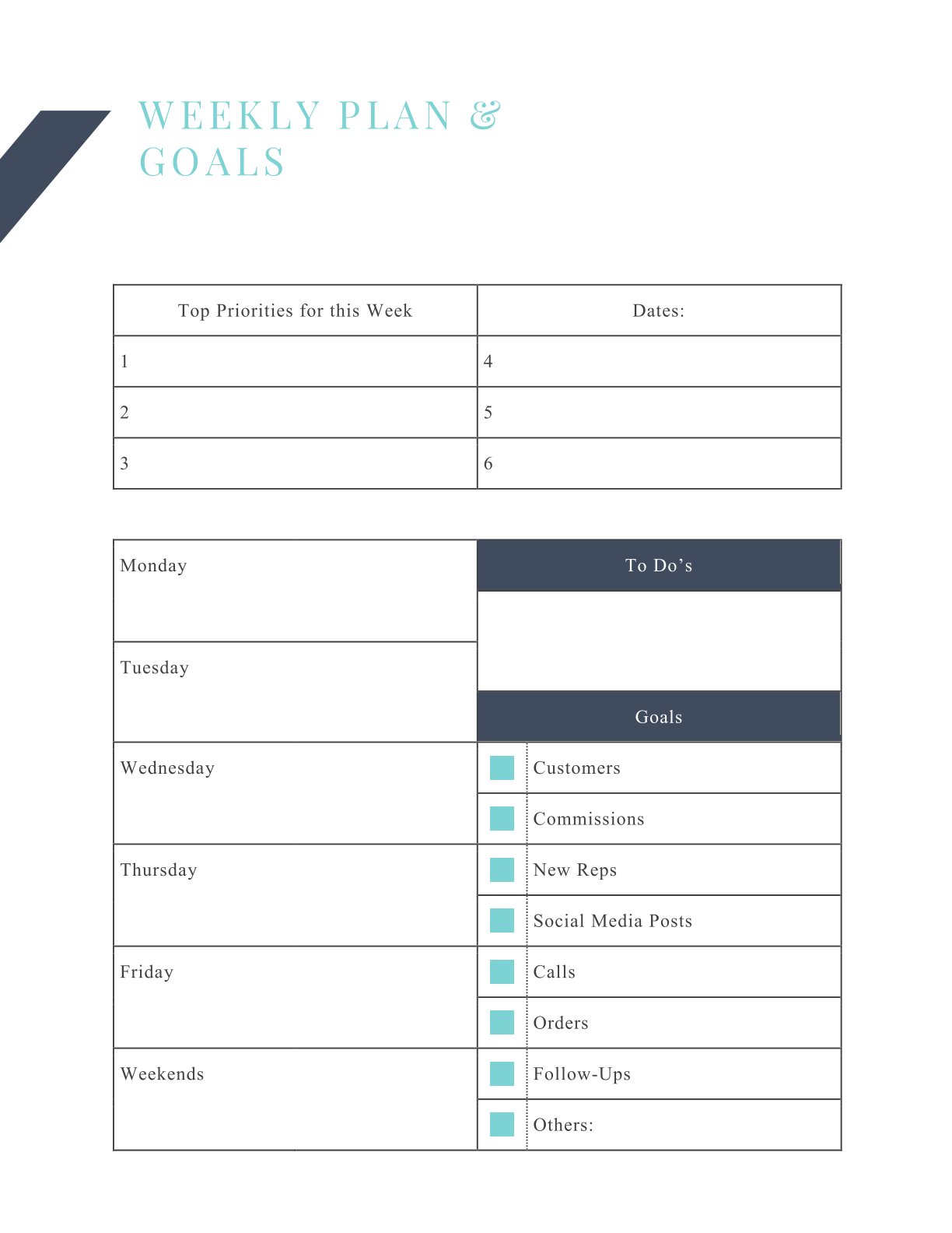 Free Direct Sales Business Planner – Printable PDF | 17 Pages | A4 & US Letter