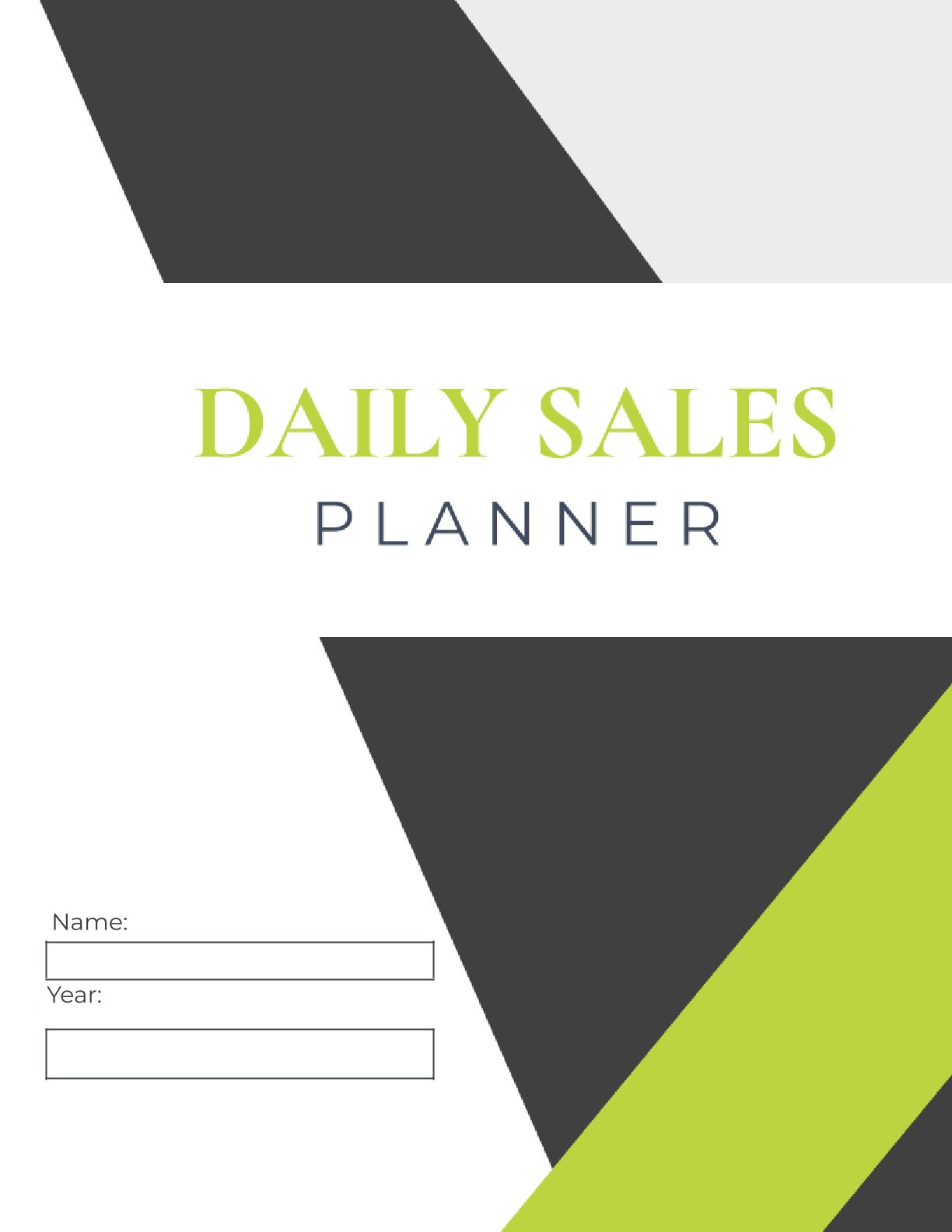 Free Daily Sales Planner Template – 6 Pages | Printable PDF for Time & Goal Management