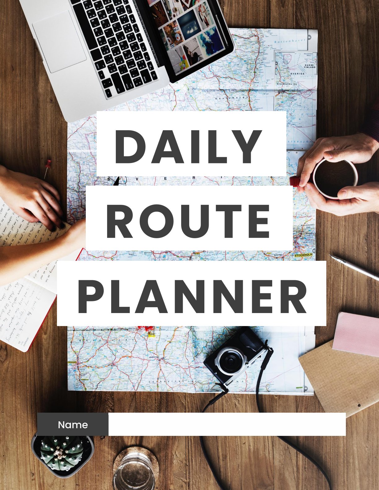 Free Basic Daily Route Planner – 5 Pages | Travel & Trip Organizer PDF (A4)