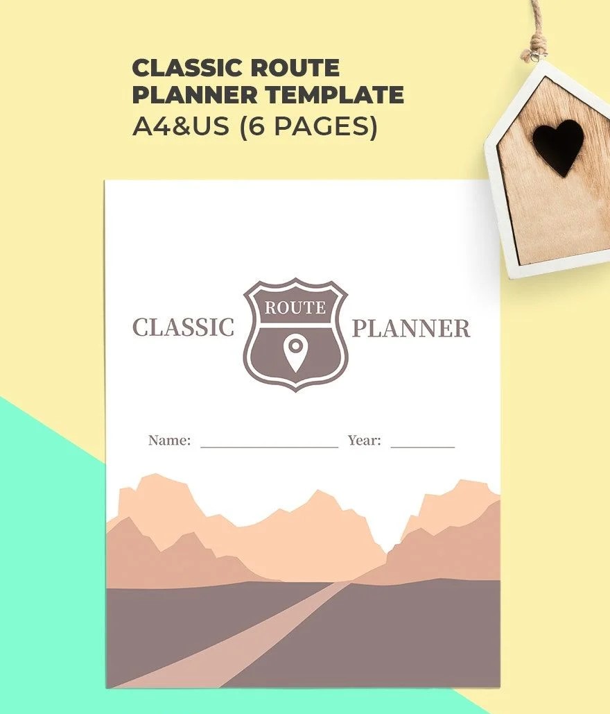 Free Classic Route Planner Template – 4-Page PDF | Travel & Delivery Route Organizer