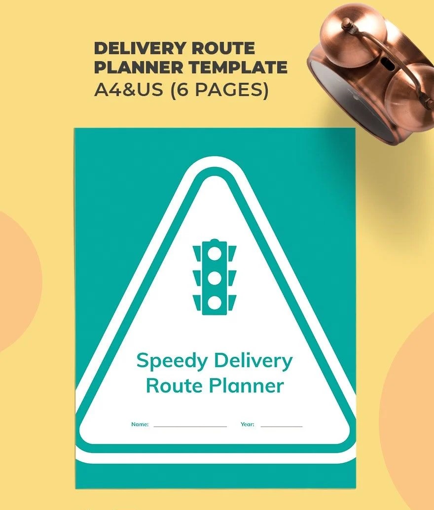 Free Delivery Route Planner Template – 12-Page Printable PDF for Daily Logistics & Courier Tracking