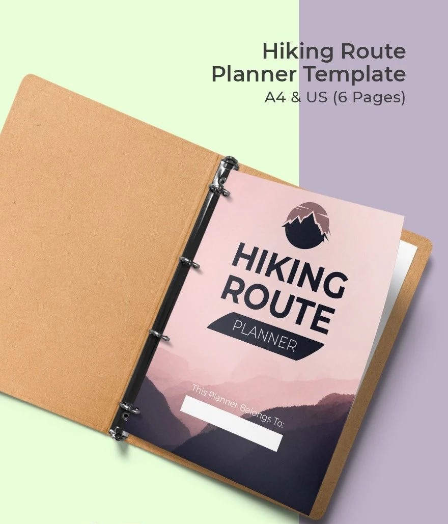 Free Hiking Route Planner Template (8 Pages) – Printable Outdoor Adventure Organizer