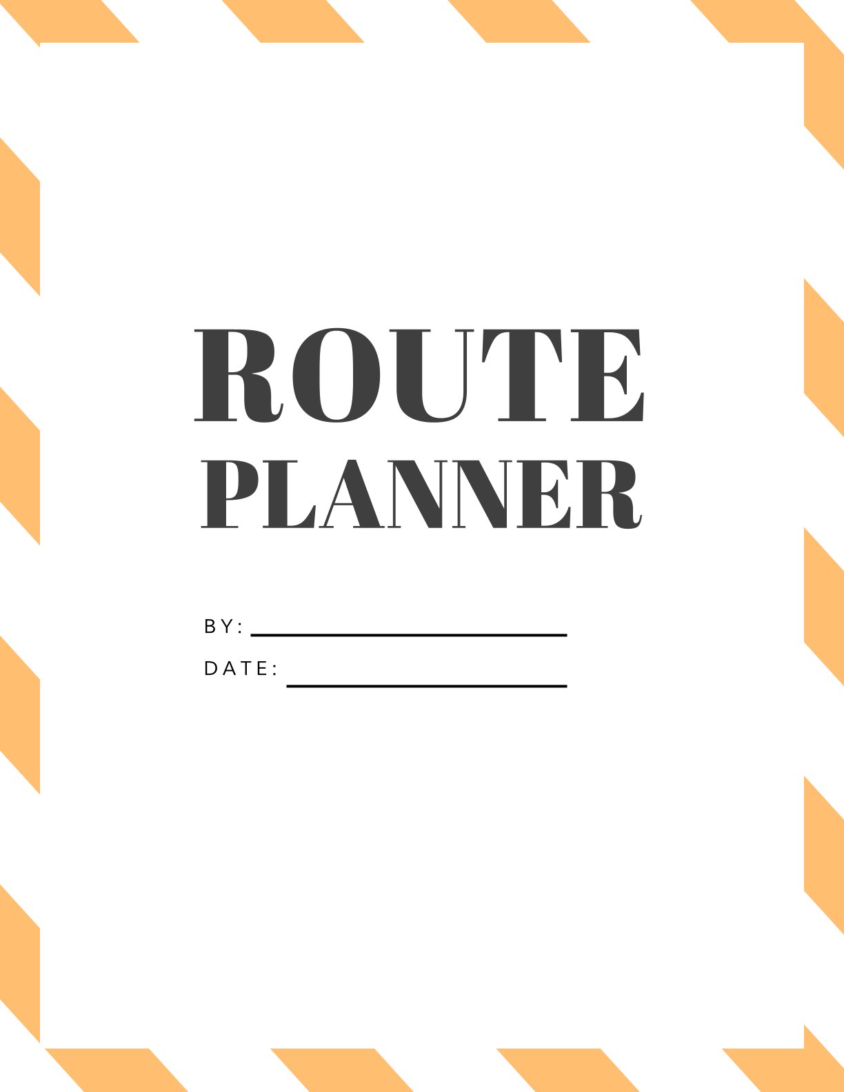 Free Printable Route Planner Template – 4 Pages Travel Itinerary PDF (A4/US Letter)