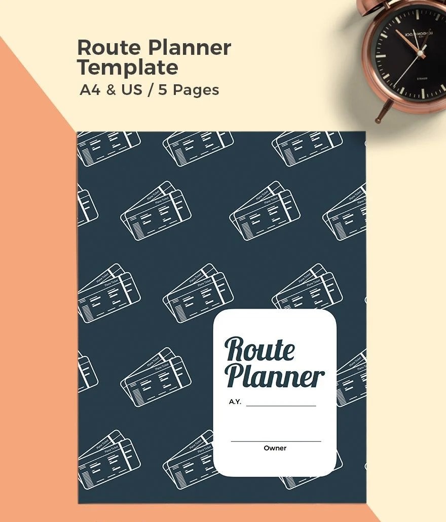 Free Ultimate Route Planner Template – 9-Page Printable Travel Organizer (PDF, A4)