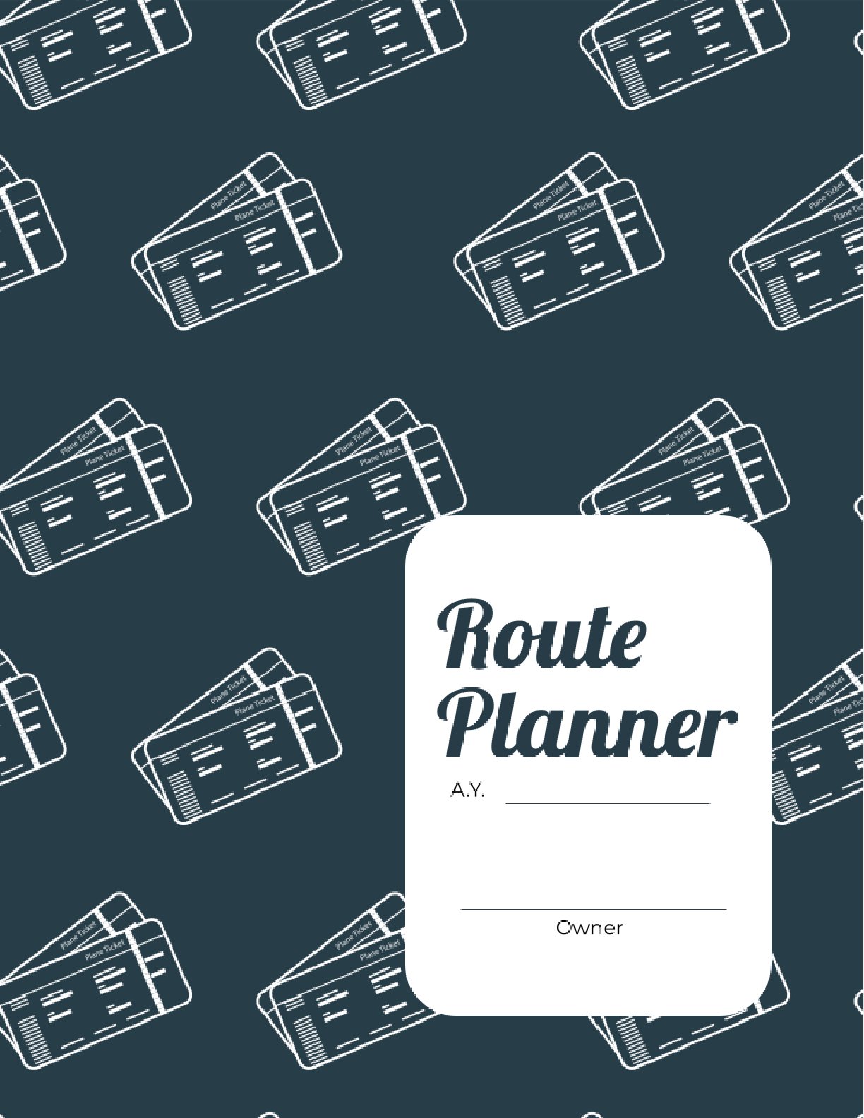 Free Ultimate Route Planner Template – 9-Page Printable Travel Organizer (PDF, A4)