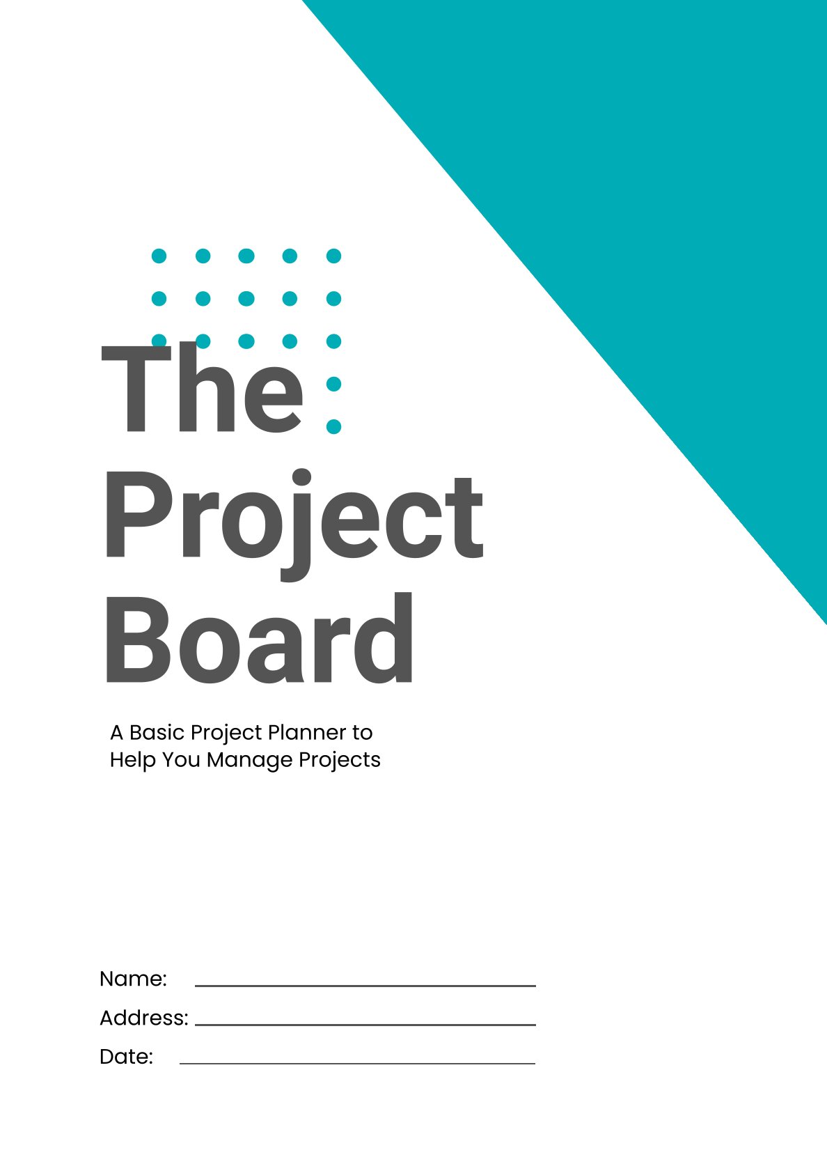 Free Basic Project Planner Template – 8 Pages | Printable PDF | A4 & US Letter