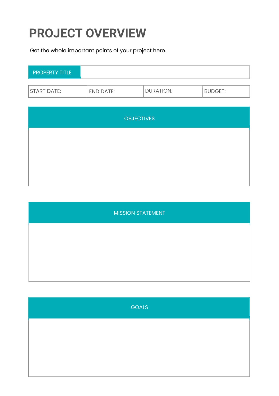 Free Basic Project Planner Template – 8 Pages | Printable PDF | A4 & US Letter