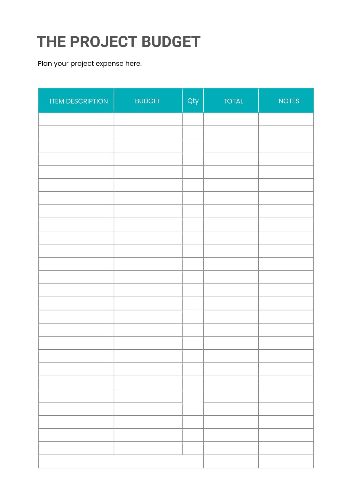 Free Basic Project Planner Template – 8 Pages | Printable PDF | A4 & US Letter