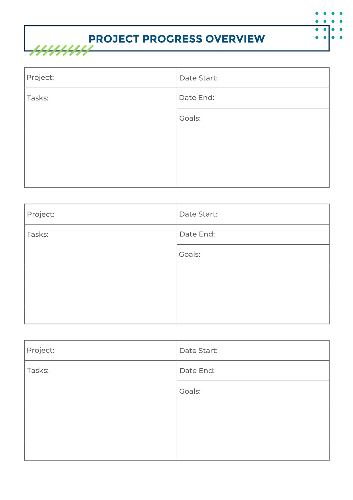 Free Digital Project Planner Template (25 Pages) | Printable PDF for Goal Setting, Budget & Timeline