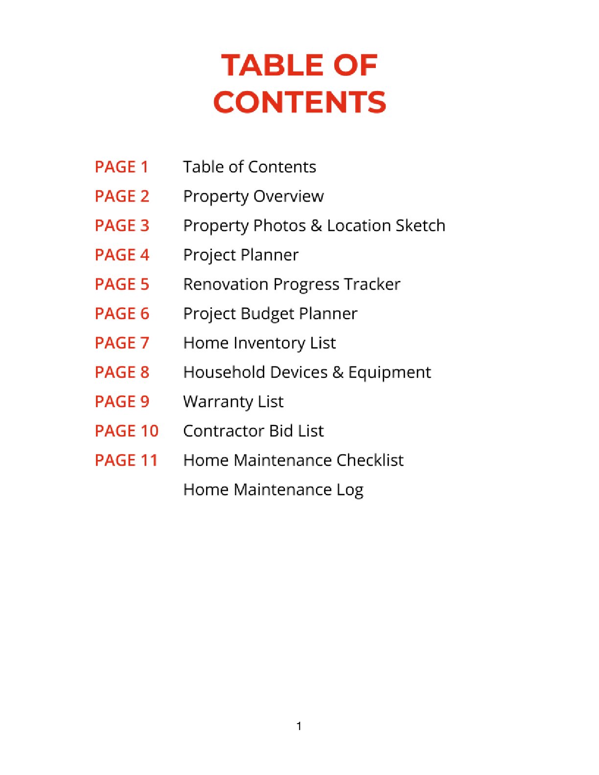 Free Home Renovation Project Planner – 11-Page Editable PDF (A4 + US Letter)