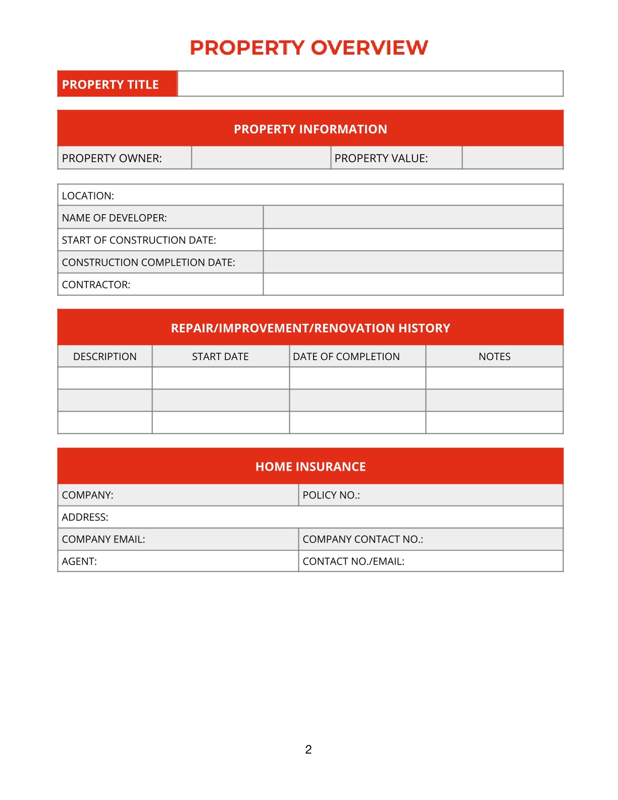 Free Home Renovation Project Planner – 11-Page Editable PDF (A4 + US Letter)