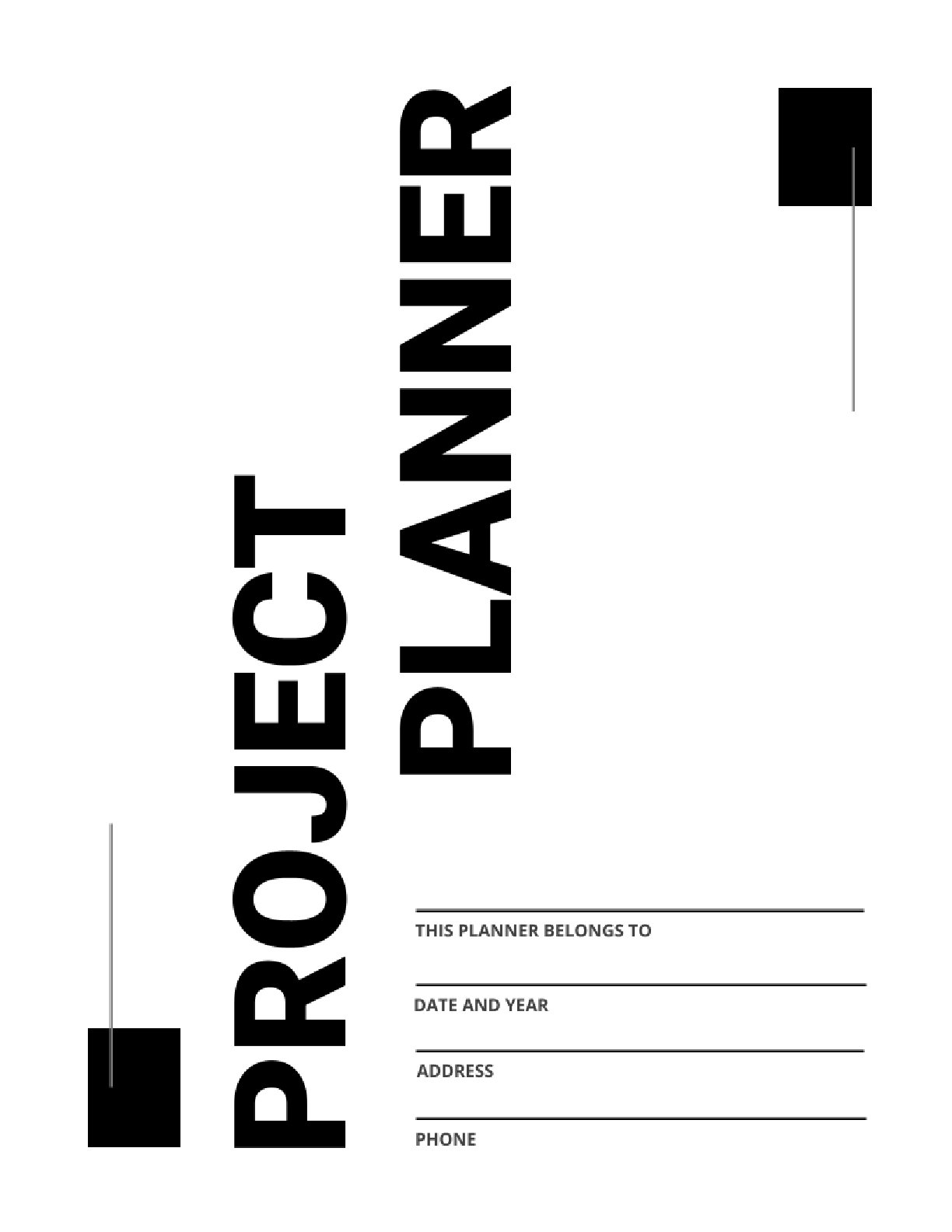 Free Printable Project Planner Template (4 Pages) – PDF Download for Goal-Driven Planning