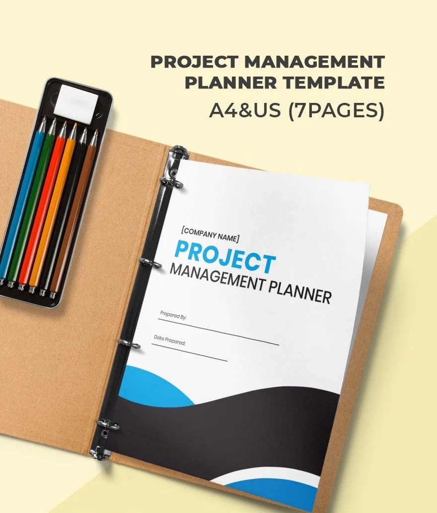 Free Project Management Planner Template – 9 Pages | A4 & US Letter | PDF Download
