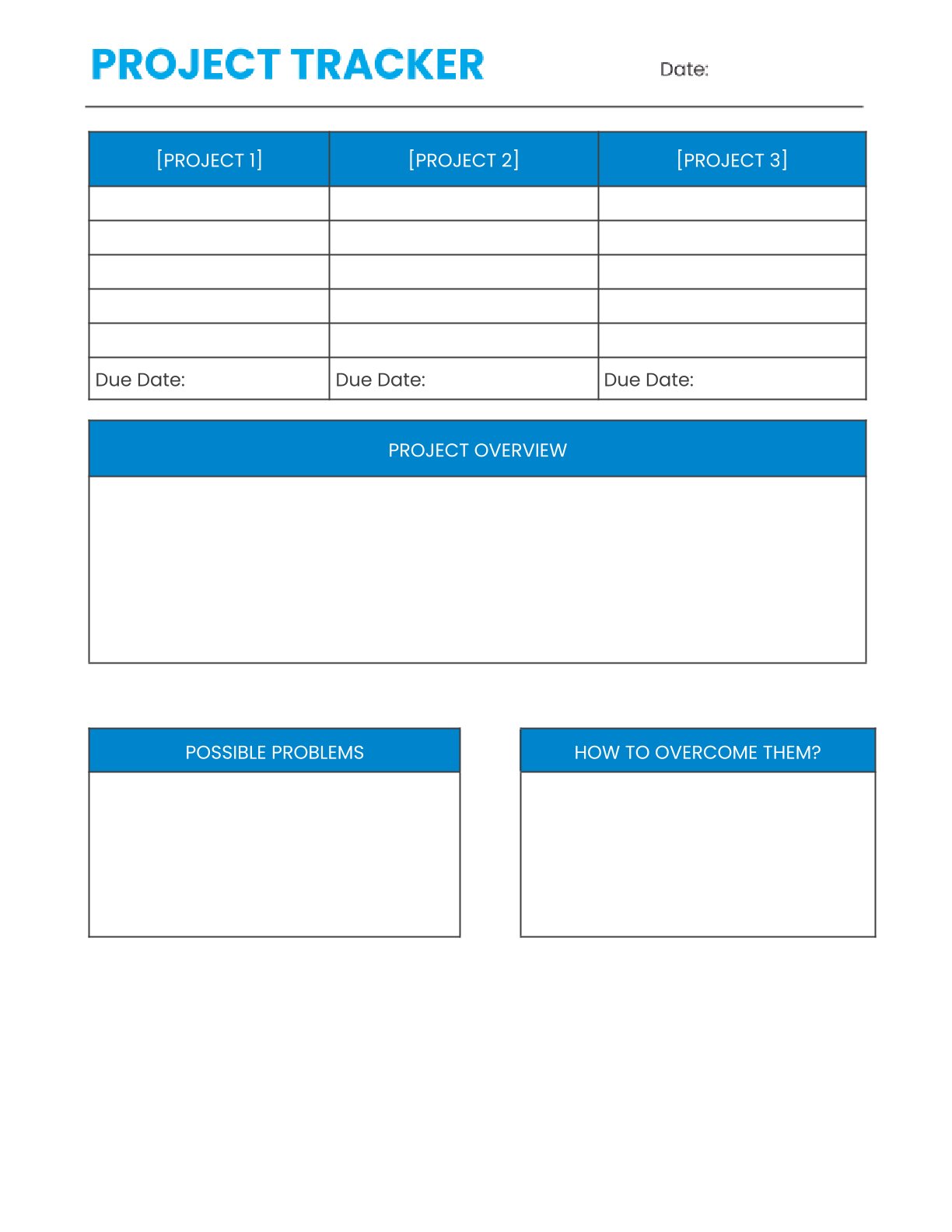 Free Project Management Planner Template – 9 Pages | A4 & US Letter | PDF Download