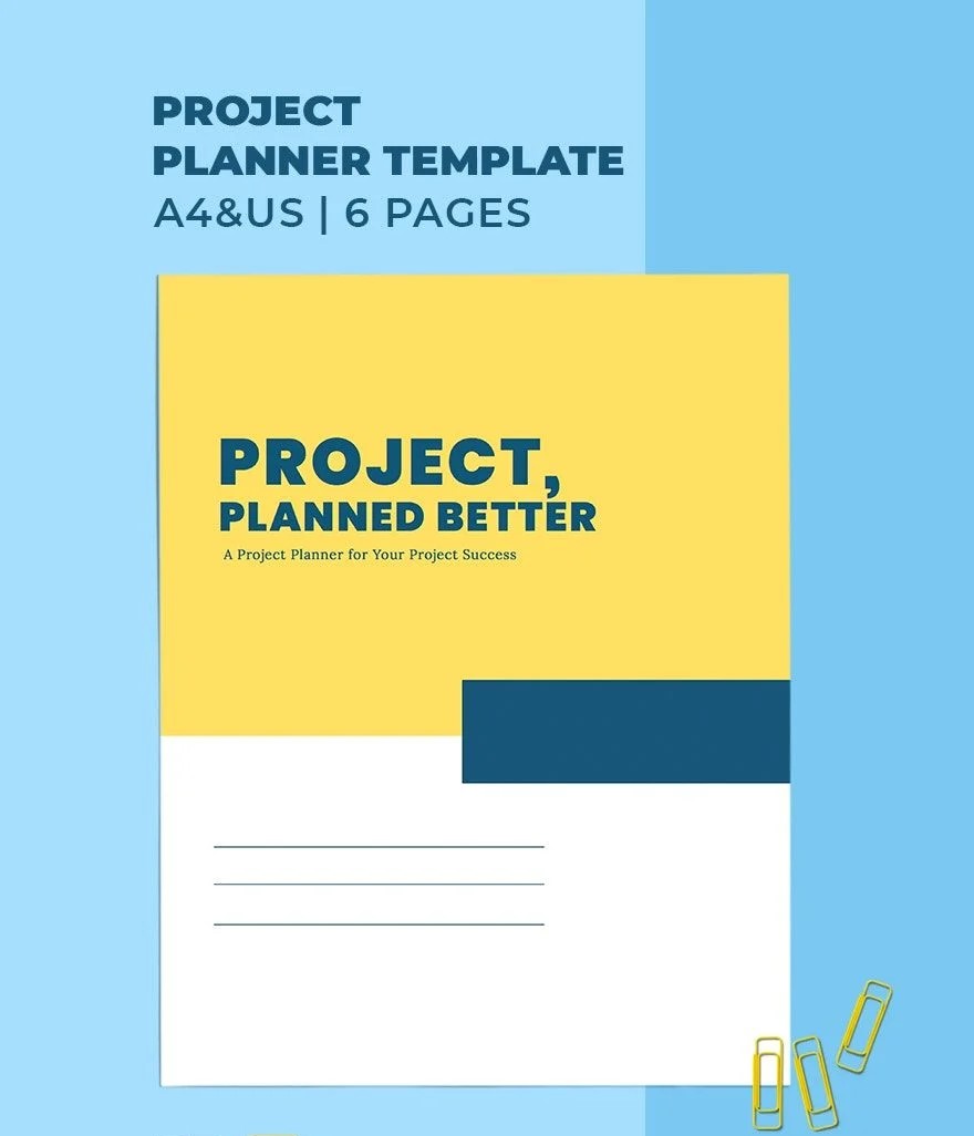 Free Project Planner Template – 5 Page Printable PDF for Personal Use
